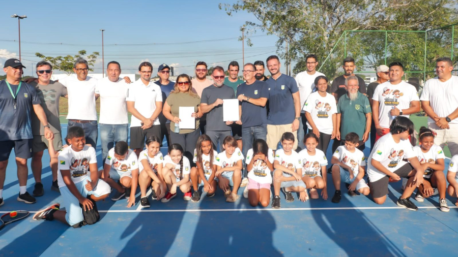 Prefeitura de Rio Branco lança projeto “Tênis e Beach Tênis nas Escolas” e entrega quadras revitalizadas