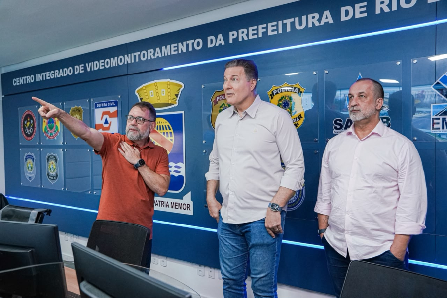 Prefeito de Rio Branco apresenta Central de Videomonitoramento “Rio Branco Mais Segura” ao CEO do Grupo Rede Amazônica